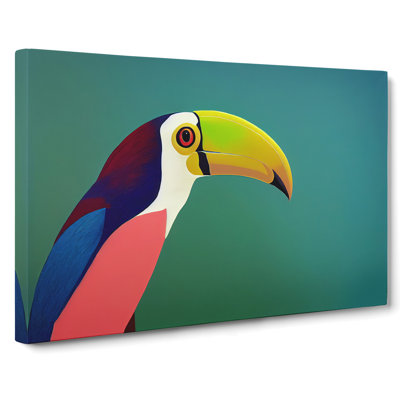 Toucan Bird Abstract Vol.2 - Wrapped Canvas