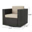 Chaise de patio pivotante avec coussins PUERTA MP1-128762841-128762846