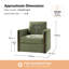 Upholstered Swivel Armchair-128822547