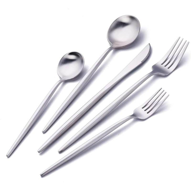 20 Piece Set Of Silverware, Silver