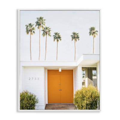 Porte orange Palm Springs par Sissi et Seb