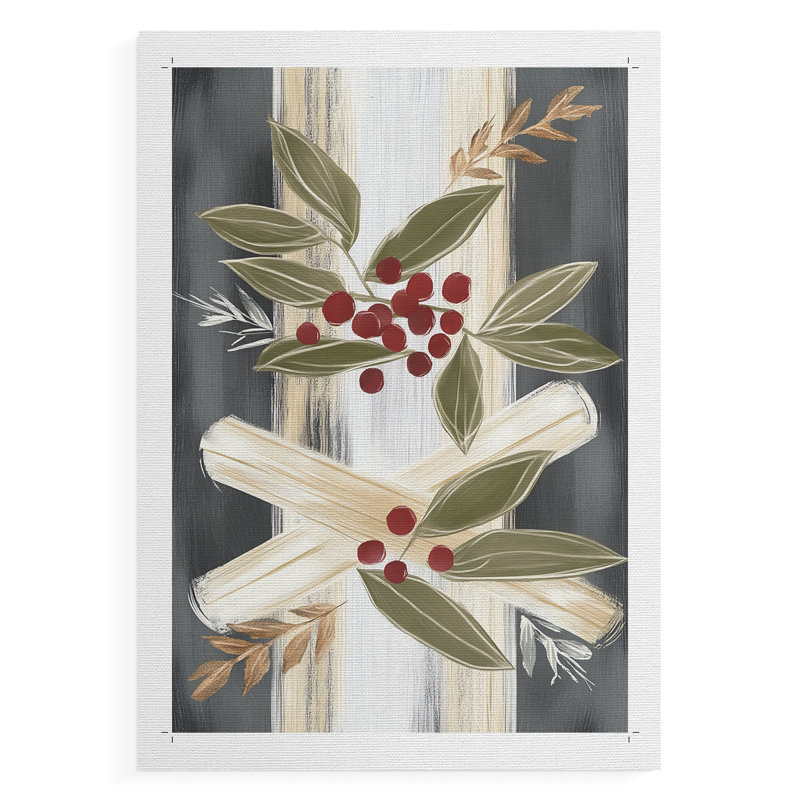 Art de Noël des Fêtes de Noël - impression sur toile seulement - non encadrée