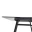 Kymisha Glass Top Metal Base Dining Table-1675668630