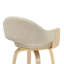 Daxton Mid-Century Swivel Bar & Counter Stool With Curved Back, Upholstered Seat, And Wood Frame-114210794-114210791-114210796