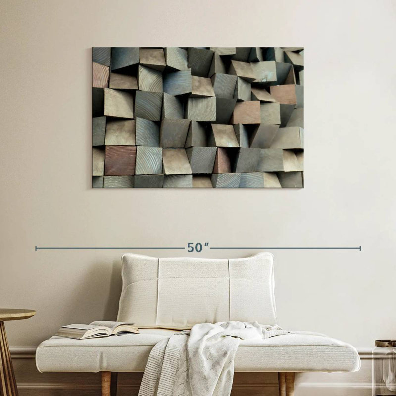 Avery Square Abstract, 26" H x 39" W