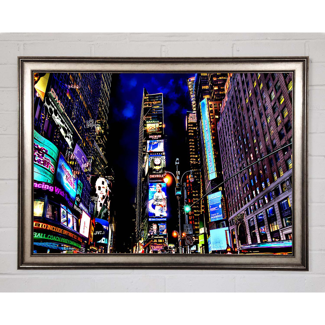 Times Square NYC Nights - Einzelne Bilderrahmen Kunstdrucke