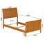 Lit de base en bois massif L piéton avec pied de lit assorti-860483176-874805679