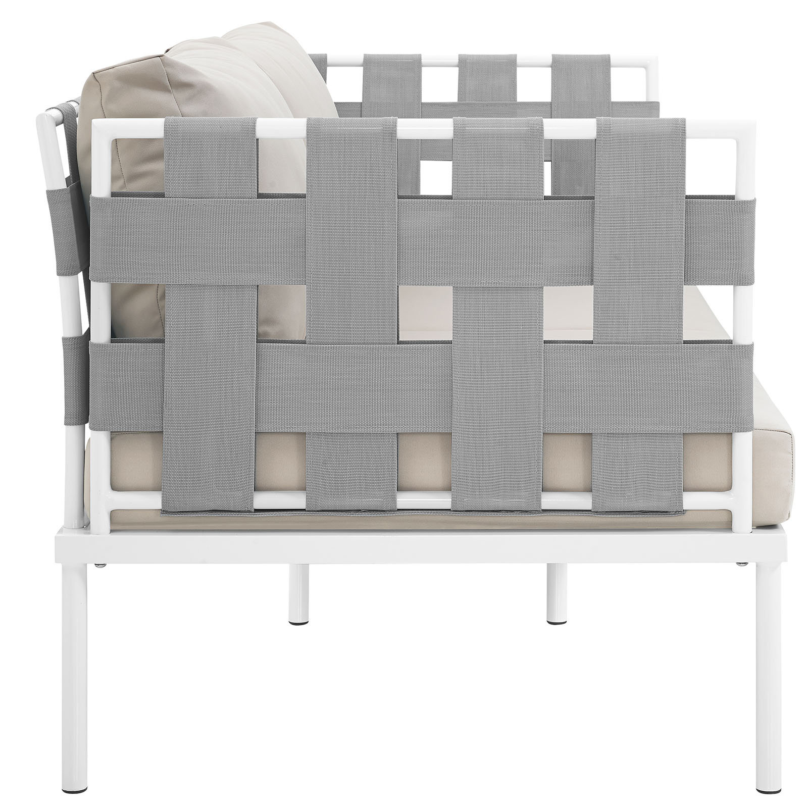 Harmony 64" Patio Loveseat, Beige