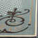 Tapis géométrique bleu / brun / beige Scrollwork