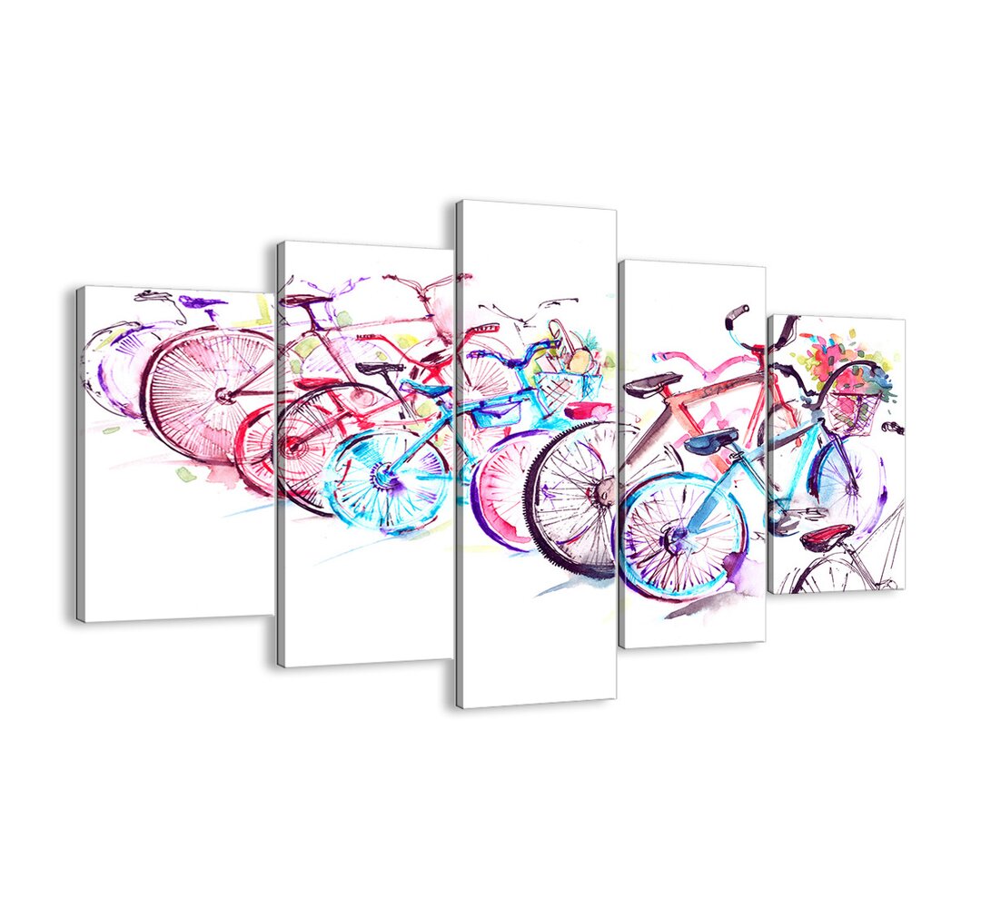 'Antymoto Congress' - 5 Piece Graphic Art Print Set auf Leinwand