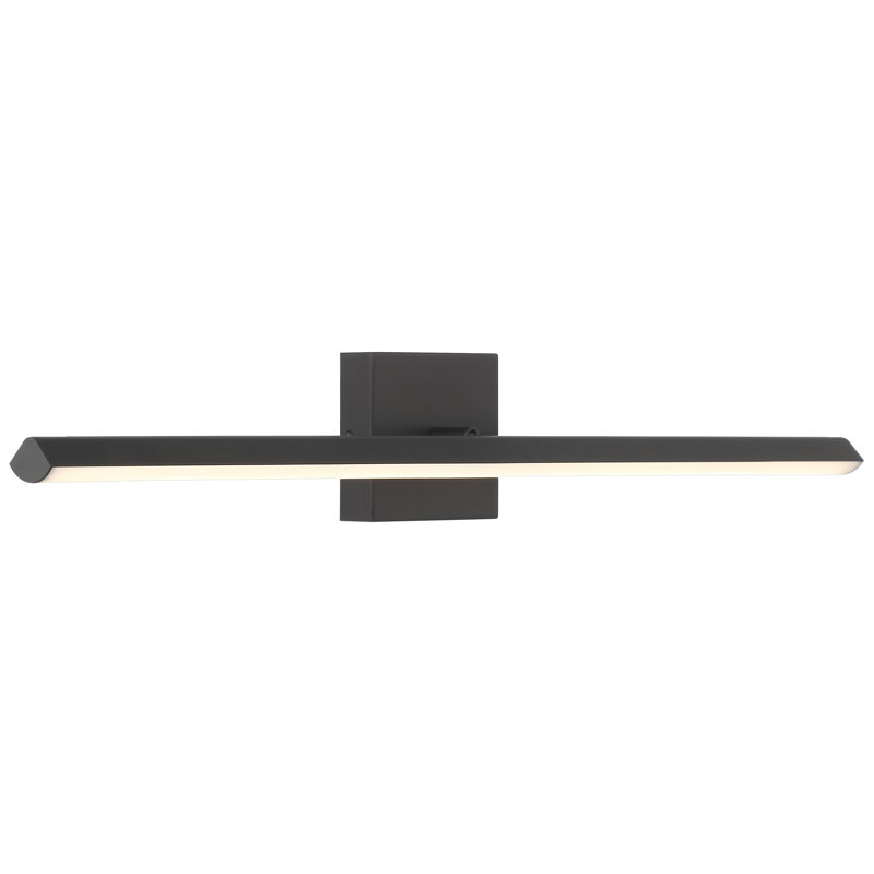 Allyn LED Vanity  - Acrylic Lens - Dedicated LED - 24.25" W, Matte Black