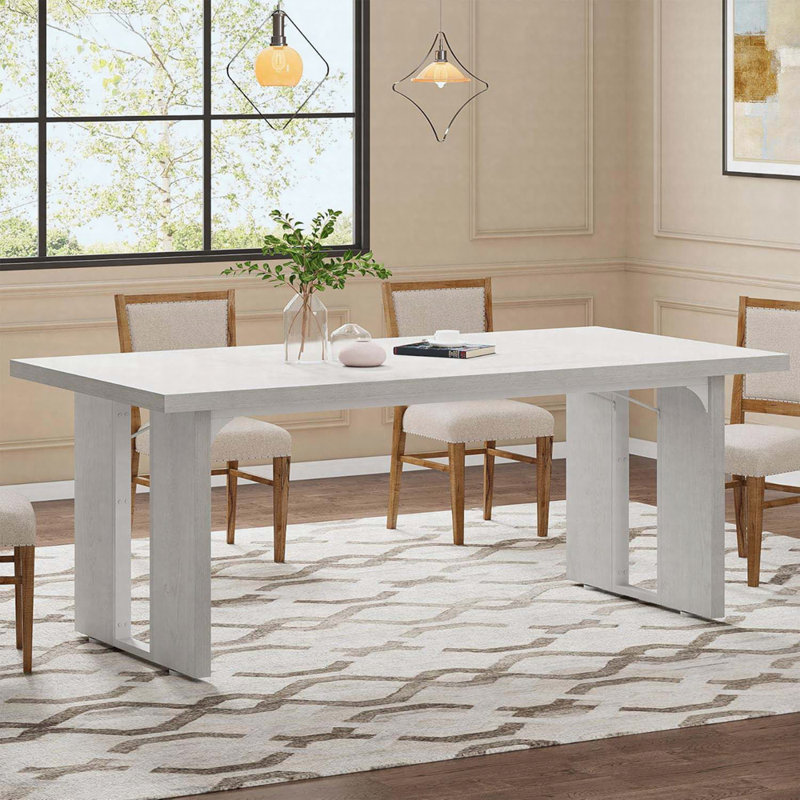 Baron Dining Table, Wash White