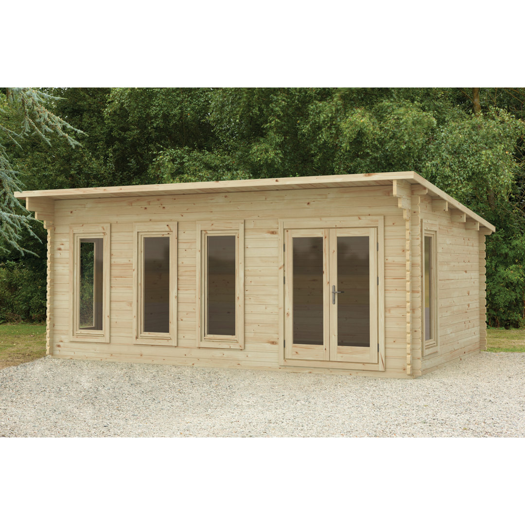 Wolverley 20 x 15 Ft. Tongue & Groove Log Cabin