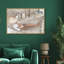 Andrea Sleeping Diamond Dust Shimmer Fashion and Glam Framed Canvas by Oliver Gal