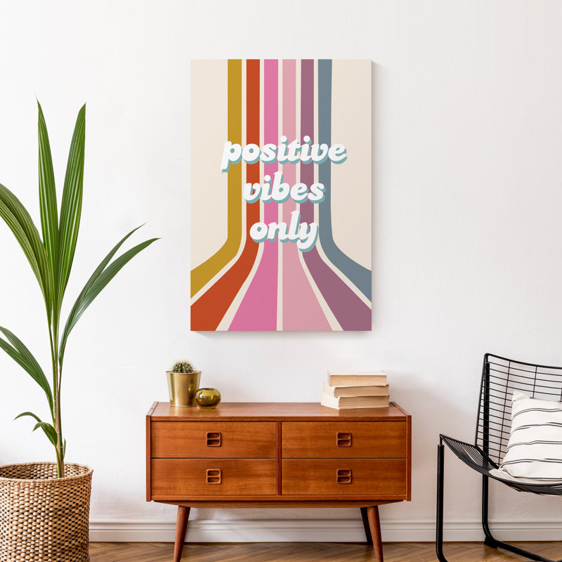 " Positive Vibes ", 30" H x 20" W x 1.25" D