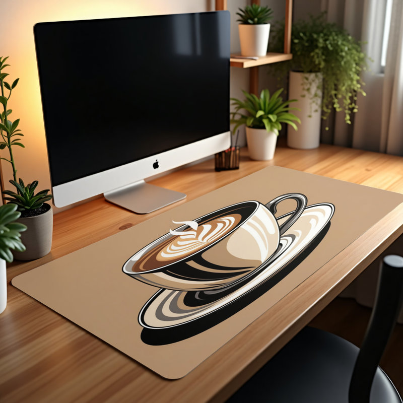 Polyester Desk Pad, 31.5x15.5