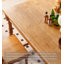 Table de salle à manger rectangulaire en bois massif sculpté de style français-110743652-110743653