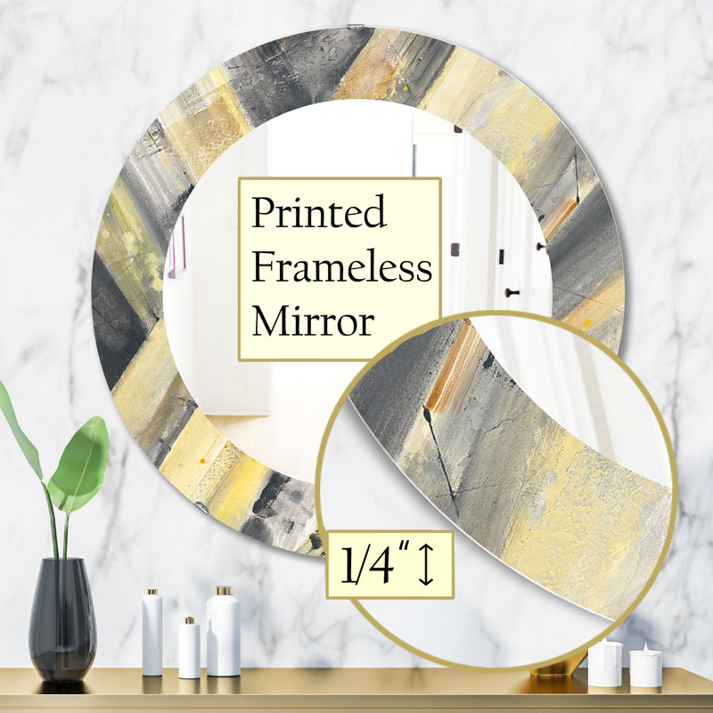 Miroir mural géométrique Glacier, H 31,5 po x l po