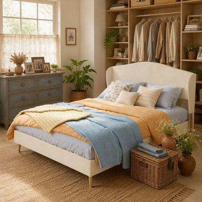 Upholstered Bed for Bedroom