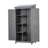 Outdoor Wooden Storage Shed With Metal Top Tall Vertical Tool Cabinet For Backyard Garden Patio Lawn