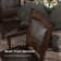 Emmons Upholstered Open Back Side Chair in Espresso