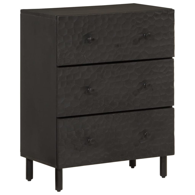 Bashford 3 - Drawer Rectangle Accent Chest, Black