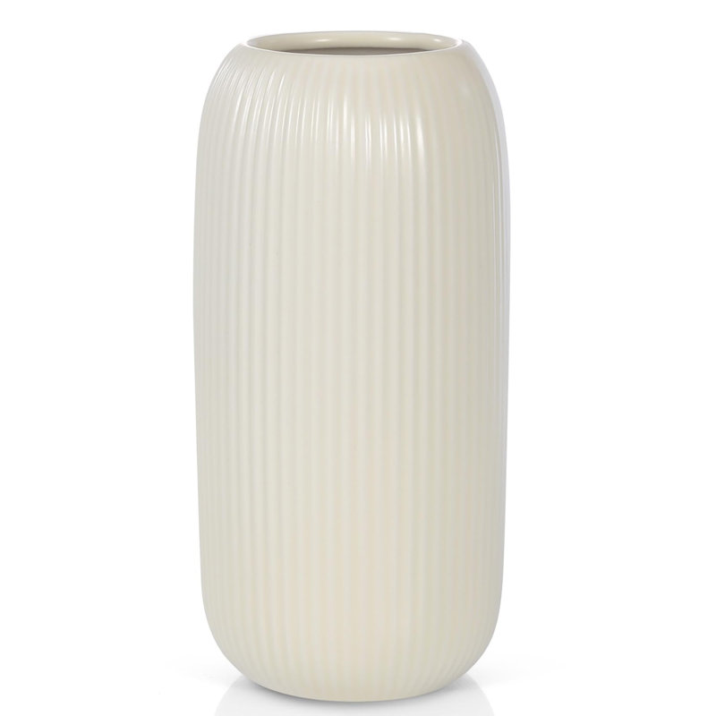 Vase en céramique 8 po, Beige