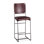 New York Upholstered Stool with Metal Frame