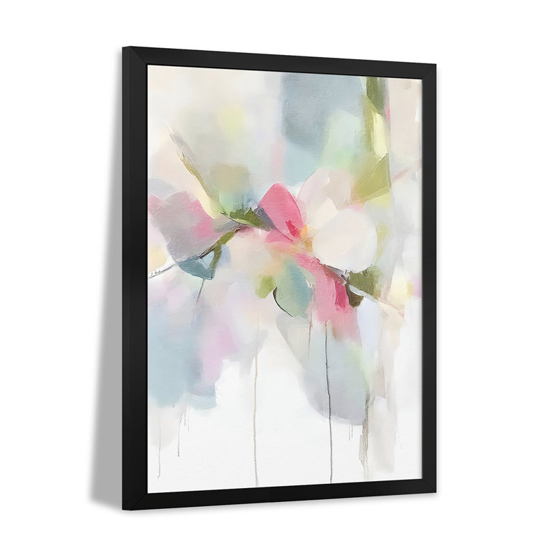 Délicat pastel abstrait X - reproduction d'art murale - affiche de galerie, H 32 po x l 24 po