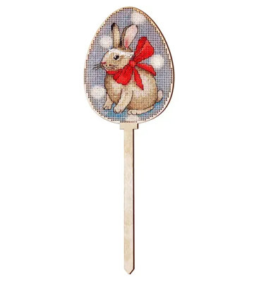 Kit de broderie au point de croix compté Lapin de Pâques par Alisena 5509-bA