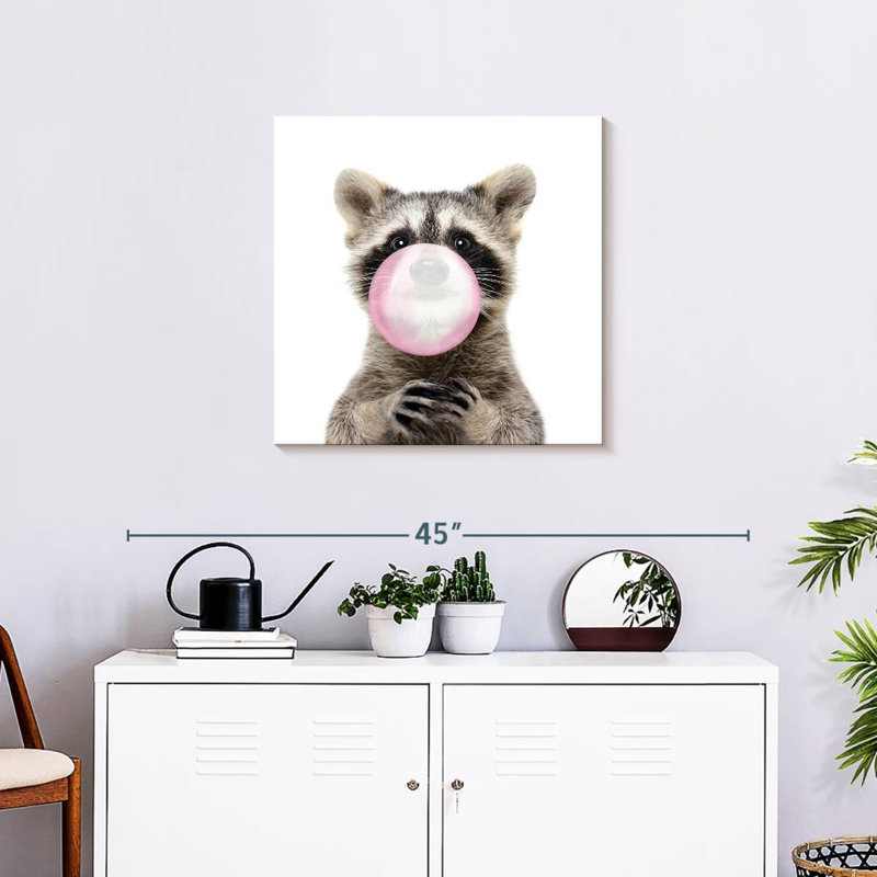 Crowle Bubble Gum Raton laveur, H 24 po x l 24 po