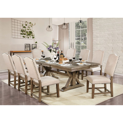 Harless Extendable Trestle Dining Set