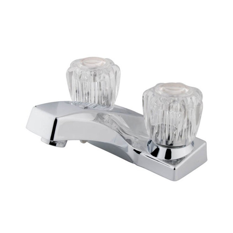 Elements of Design Centerset Bathroom Faucet, With Plastic Pop Up Drain, Polished Chrome