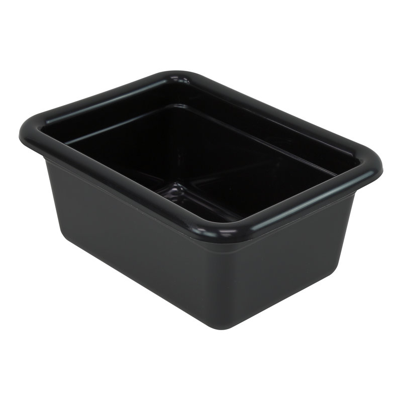 Bussing Tub, 9-1/16"W x 12-1/16"L x 5-1/8"H, polypropylene, , NSF, case of 12, Black