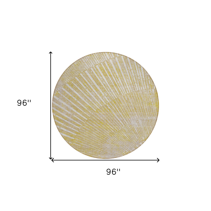 Tapis extérieur rond antidérapant 8 po