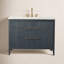 Meuble-lavabo simple 42 po avec plateau en pierre reconstituée Bilroy Egremt-910165901