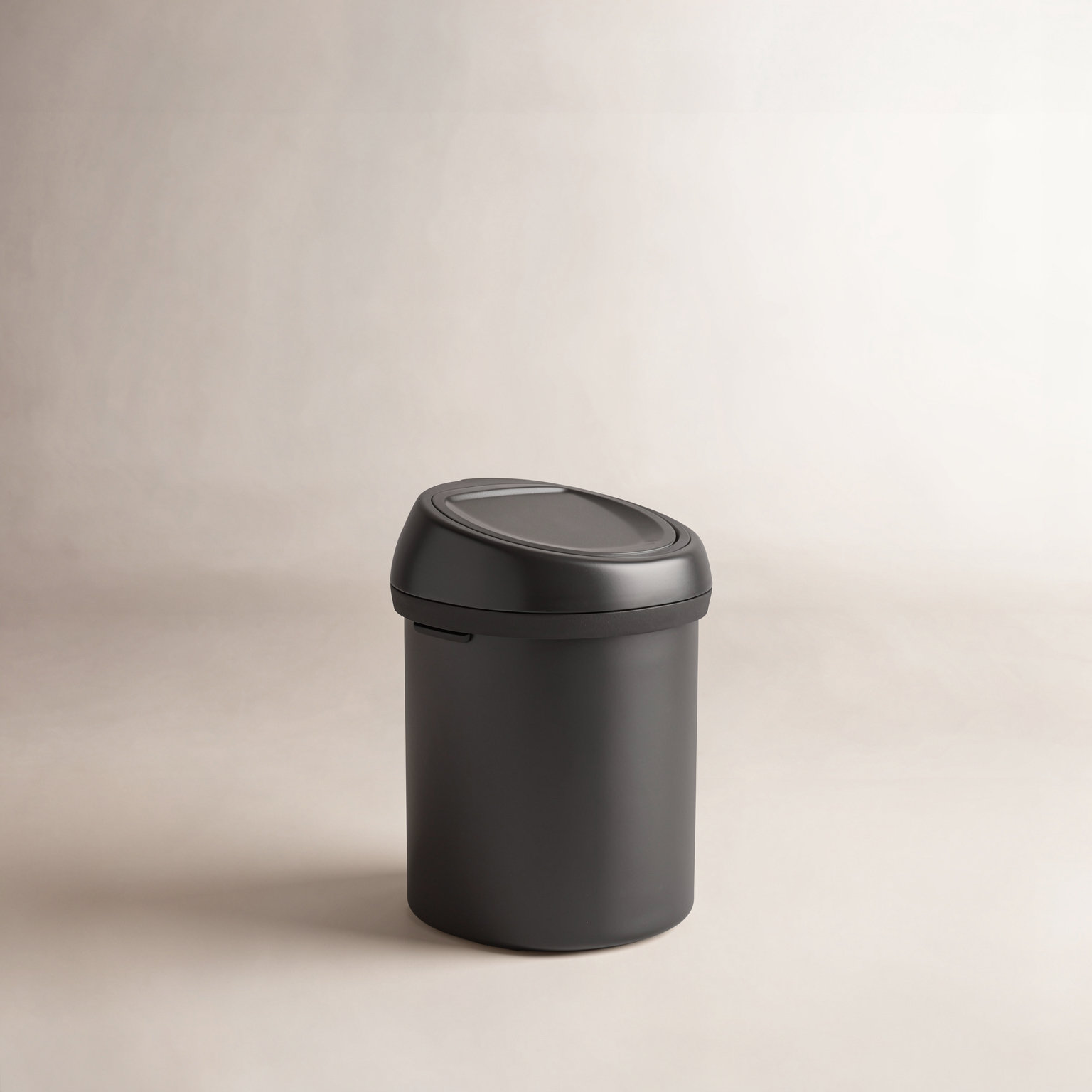 Brabantia 16gal Touch Top Trash Can, Matte Black