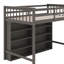Lit mezzanine double avec tablettes-1057902595