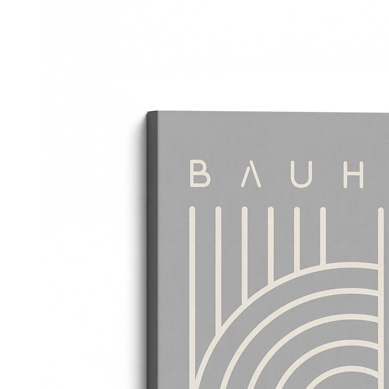 «Bauhaus 1919», reproduction d'harmonisation linéaire sur toile, Toile tendue, H 30 po x l 20 po