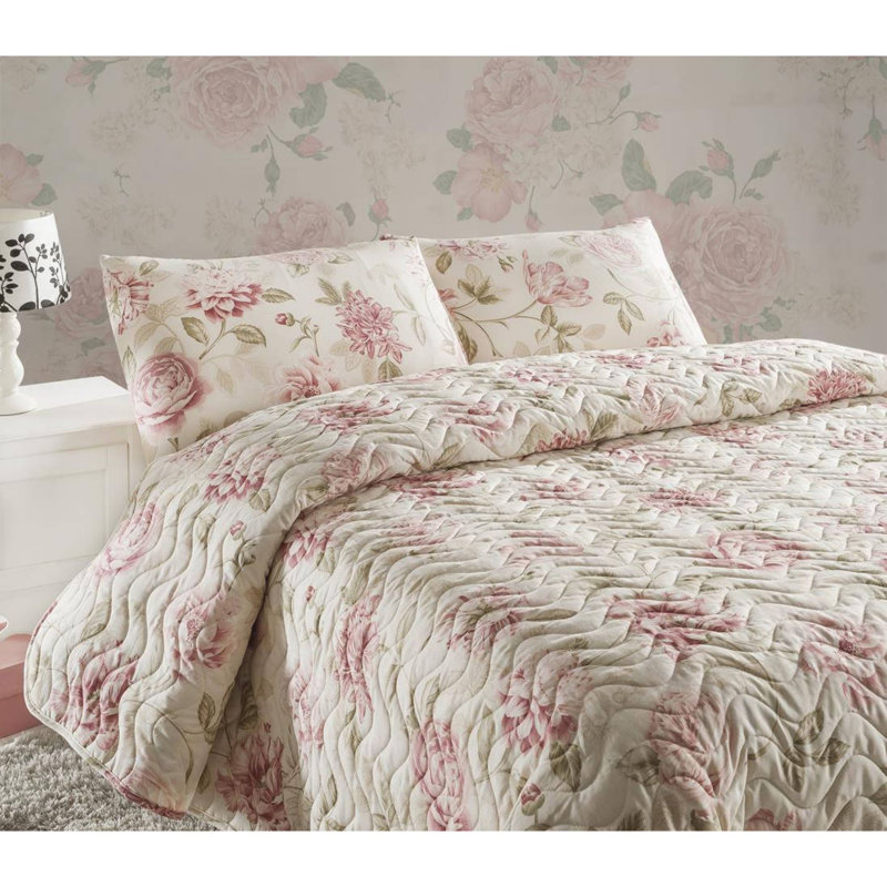 Ensemble de couvre-lit Marchan, Couvre-lit 79 po x 98 po + 2 taies d'oreiller stan