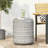 Charming Lightweight Concrete Outdoor Side Table For Versatile Use