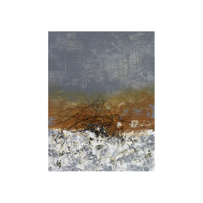 «Weathered I» par Chelsea Art Studio - Peinture, H 21 po x l 16 po x P 1,5 po, Gel coupé au couteau