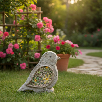 Figurine de jardin solaire à énergie solaire