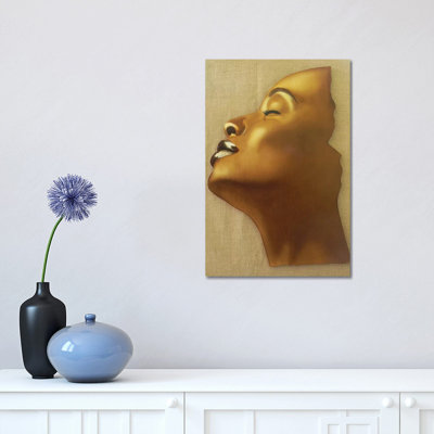 A Subtle Smile by Fred Odle - Wrapped Canvas Painting