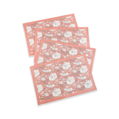 Napperons en coton Peach Blossom