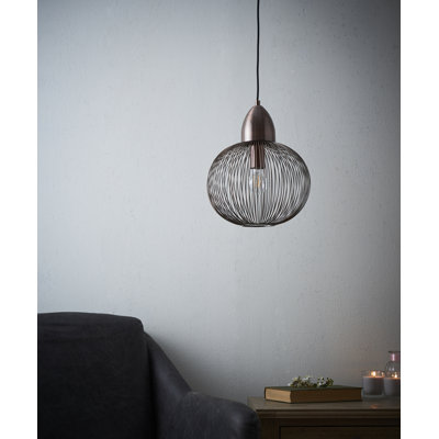 Morefield 1 - Light Antique Copper Sphere Pendant