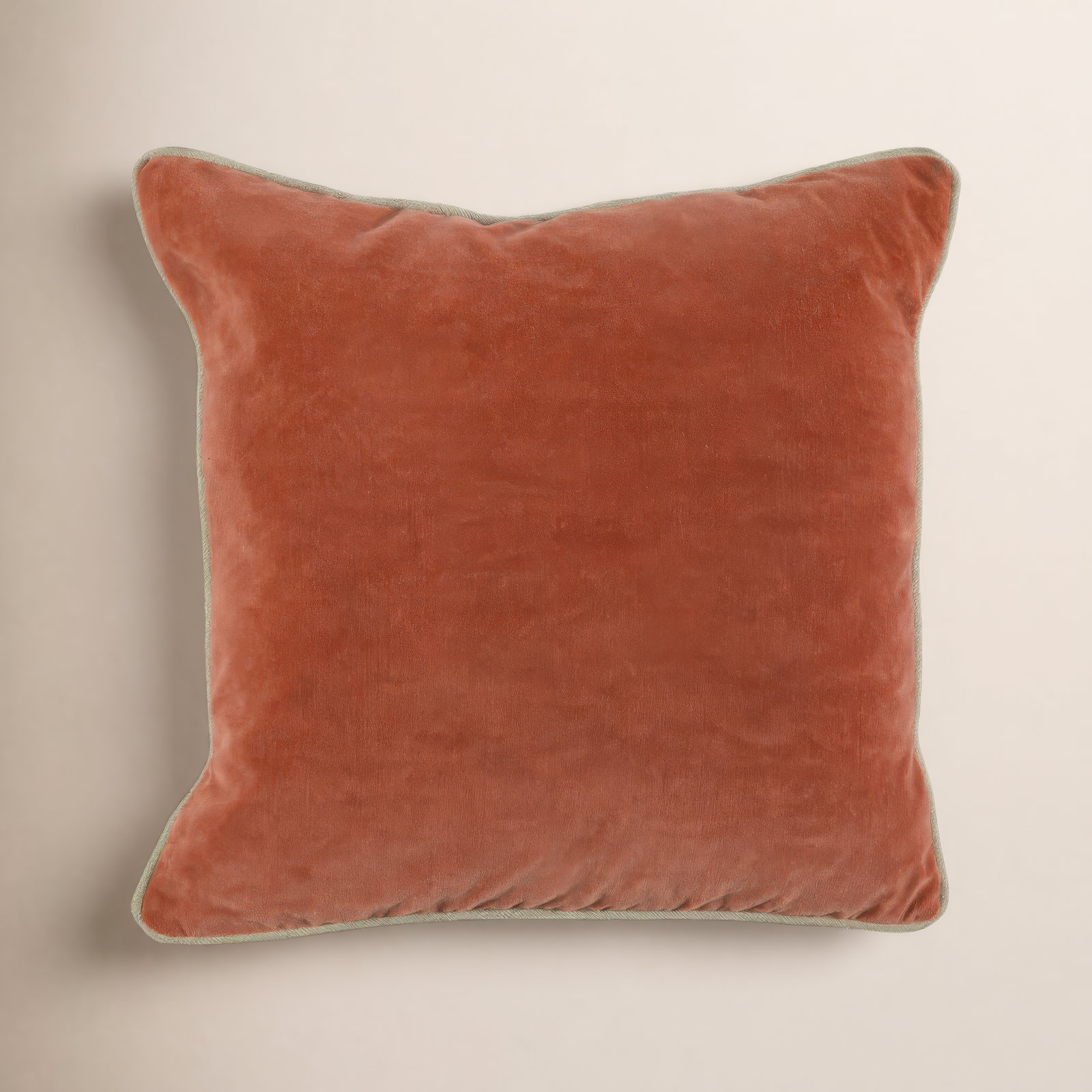 Goodall Velvet Pillow Cover & Insert, Square 18", Ivory