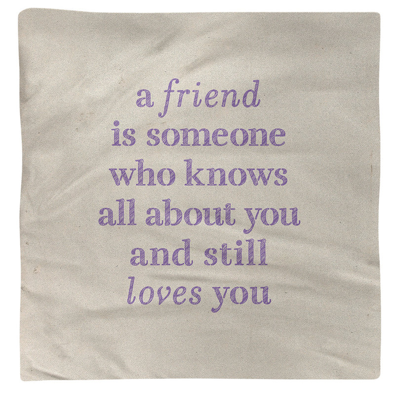 Polyester, Cotton No Pattern Square Napkin, White/Purple, 22" L x 22" W, Cotton