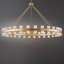Lustre de roue de chariot avec abat-jour en cristal-2143331253-2127102441