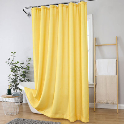 Kate Aurora Serena Elegant Jacquard Woven Fabric Shower Curtain - Standard Size